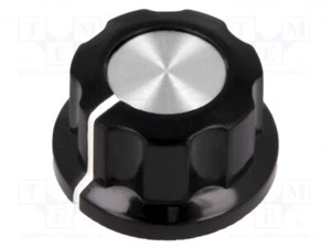 Drehknopf Bakelit ØAchse: 6,35mm mit Flansch  Ø19x12,7mm G22-S Drehknöpfe für Dr - Bild 1 von 1