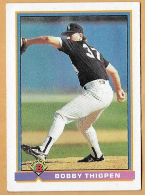 BOBBY THIGPEN CHICAGO WHITE SOX #342 - BOWMAN NM-MT 1991 - Image 1 of 2