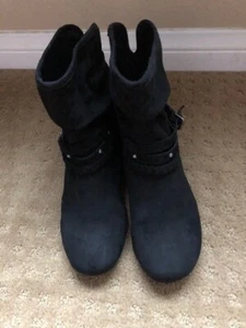 Womens REPORT Black Boots Booties Size 6 - Picture 1 of 7