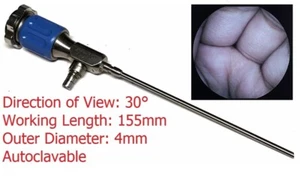 Stryker IDEAL EYES Rigid Endoscope Arthroscope 4mm 155mm 30 degree Autoclavable - Picture 1 of 13