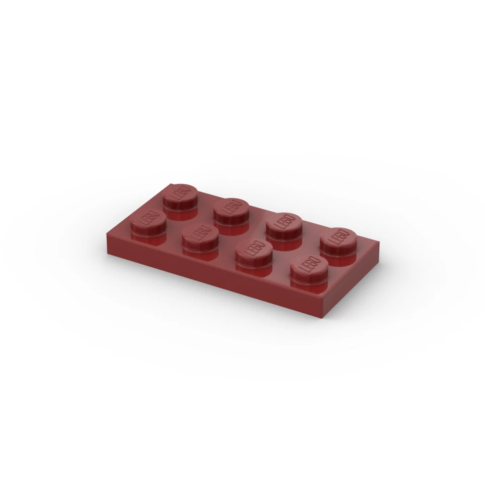 Lego 20x Platte 2x4 plate 3020 dunkelrot dark red SW1 - Bild 1 von 1