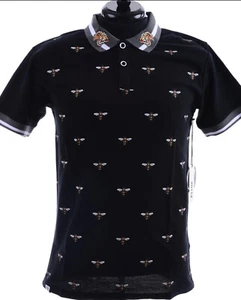 MEN'S RS1NE BUMBLEBEE PRINT POLO - Picture 1 of 12