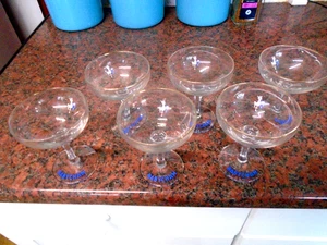 VINTAGE BABY CHAM GLASSES X 6 - Picture 1 of 6