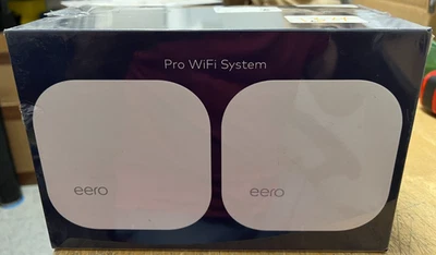 EERO  Pro  WIFI System Ac Tri Band Wi-fi Access Point - White - 2 Pack B010201 - Image 1 of 3