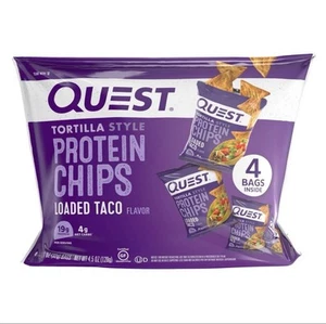 🔴 New Quest Original Style Tortilla Protein Loaded Taco Chips 4.5oz (1 Bag) - Picture 1 of 2