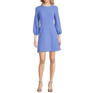 Eliza J periwinkle blue balloon sleeve dress size 4 NWT classic feminine wedding - Picture 1 of 16