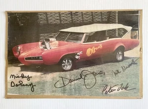 Monkeemobile Photo Poster Signed By “The Monkees" Vintage Reproduction 10.5x16.5 - Picture 1 of 9