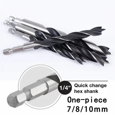Holzbohrer Set Sechskant Griff Senker Metall Bohren 3-10mm - Bild 1 von 4