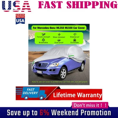 Cubierta de coche impermeable exterior protección contra el polvo para Mercedes-Benz Clase ML250 ML350 Foto 1 de 4