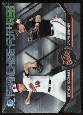 2018 Bowman Draft Franchise Futures #FF-BAL Grayson Rodriguez / Cadyn Grenier - Image 1 of 2