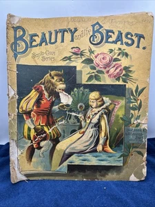 Libro La Bella y la Bestia De Colección Santa Claus Serie 1891 McLaughlin Bros - Imagen 1 de 24
