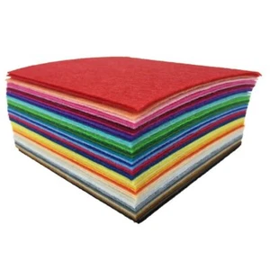 16PCS 8 x 12 inches 20 x 30cm Assorted Color Felt Fabric Sheets Patchwork Sew... - Picture 1 of 9