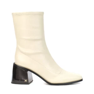 Botines modernos de cuero marfil Sam Edelman Wells - Imagen 1 de 4