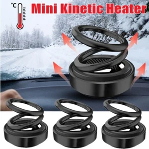 Portable Kinetic Mini Heater Auto Rotating Car Solar Kinetic Heater Double Ring - Picture 1 of 18