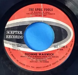 PHILIPPINES: DIONNE WARWICK APRIL FOOLS • SLAVES 7” 45 RPM SINGLE RECORD VINYL - Picture 1 of 2