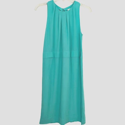 Vestido Kate Spade Carlie tamanho 8 azul água arco costas sem mangas primavera FALHA LER - Imagem 1 de 4
