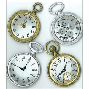 JOLEE'S BOUTIQUE DIMENSIONAL STICKER - VINTAGE POCKET WATCHES - Picture 1 of 1