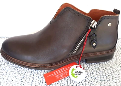 New ~ Pikolinos Aldaya ~ Wo's Boot Leather Gray Booties Zip ~ Size EU 39/ US 8.5 - Image 1 of 4