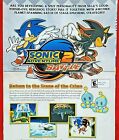 RARE! 1992 SONIC THE HEDGEHOG 2 Sega Game Gear Video Game - 2pg Promo PRINT  AD