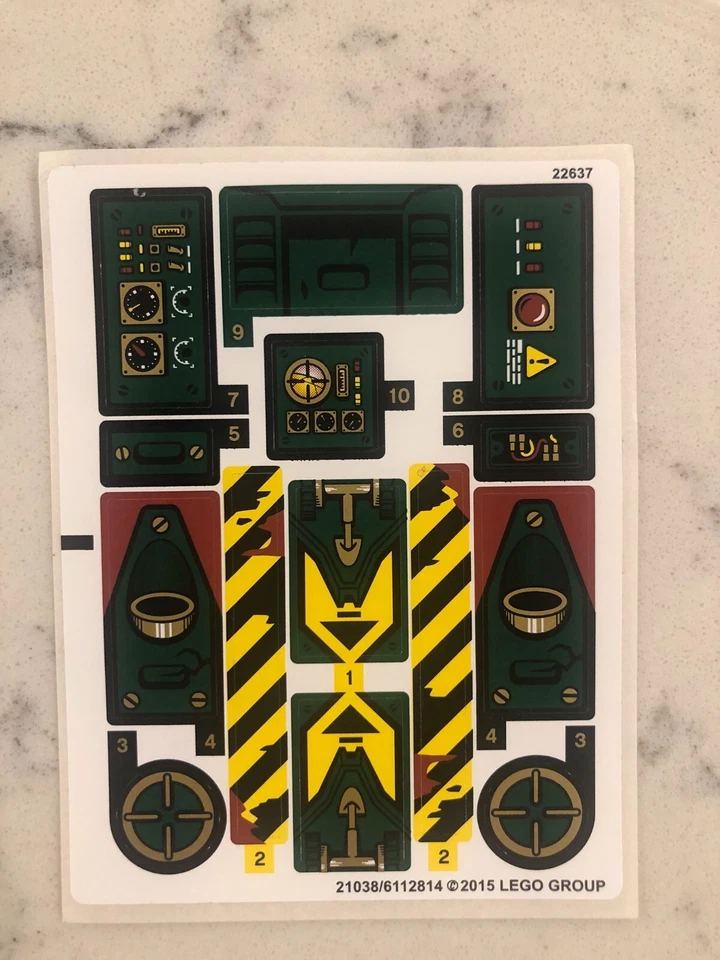 HOJA ADHESIVA LEGO para 70735 Ronin R.E.X., ¡Genuina! Foto 1 de 1