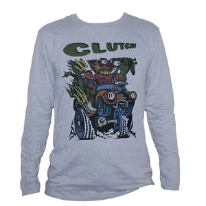 Clutch Stoner Doom Metal Alternative Rock T shirt Long Sleeve Grey Unisex - Picture 1 of 1