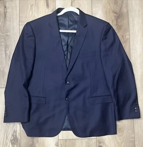 Ermenegildo Zegna Blazer Men Classic Navy Blue Superfine Wool Size 44S - Picture 1 of 10