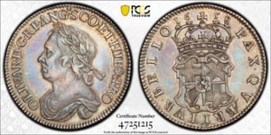1658 Great Britain Commonwealth Half Crown, Cromwell - S-3227 - PCGS AU Detail - Picture 1 of 3