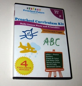 Preschool Palace Preschool Curriculum Kit Daily Lesson Plans and Printables DVD - Imagen 1 de 3