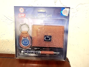 Penn State Pebble Wallet Men's Gift Set with Pen & Key Ring Alum Fan - Picture 1 of 4