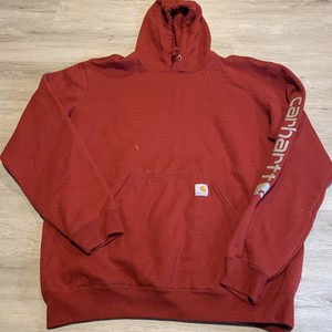 red carhartt moletom com capuz mens