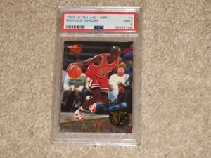 Michael Jordan 1992 Fleer Ultra All NBA primer equipo inserto #4 patio PSA 9 como nuevo - Imagen 1 de 2