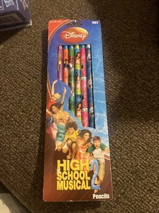 Disney Channel High School Musical 2 Set 6 Bleistifte 2007 Neu im Karton - Bild 1 von 6