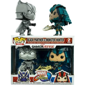 Marvel v Capcom Inf Black Panther & Monster Hunter High Quality Pop 2Pk 2 - Picture 1 of 2