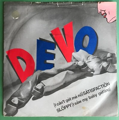 Devo - (I Can't Get Me No) Satisfaction - UK 7" Vinyl Single P/S Stiff BOY 1. - Image 1 of 3