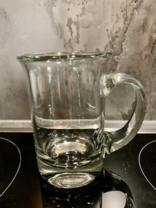 Bierglas Bierkrug, Glas massiv, mundgeblasen 0,5 Liter, Henkelglas handgefertigt - Bild 1 von 9