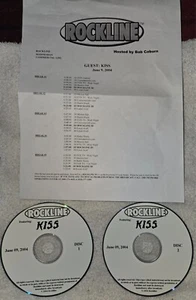 kiss-Rockline Promo for Broadcast Only Gene and Paul 2 CDs W/ Que Sheet + Bonus - Picture 1 of 5
