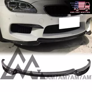 Alerón labial delantero de fibra de carbono estilo V para BMW F12 F13 F06 M6 2013-2019 - Imagen 1 de 6