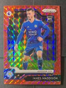 2019-20 Panini Prizm EPL - RC James Maddison, Leicester City - Red Prizm /109 - Picture 1 of 2