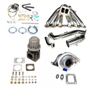 Fits IS300 SC300 SUPRA MK4 2JZGE T4 TOP MOUNT MANIFOLD TURBO CHARGER KIT - Picture 1 of 1
