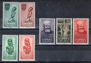 ESPAÑA RIO MUNI 1963 AÑO COMPLETO  TRES SERIES 35/36** 37/39** Y 40/41** - Imagen 1 de 1