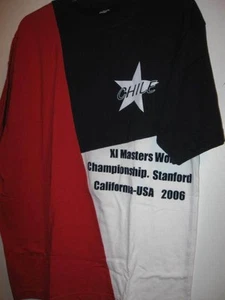 Preowned mens XLarge KNIT SHIRT XL MASTERS WORLD CHAMPIONS STANFORD 2006 Chile - Picture 1 of 5