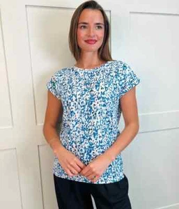 Ex M&Co T-Shirt Women's Cotton Blend Essential Cap Sleeve Crew Neck Tee Pullover - Picture 1 of 41