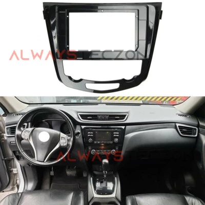Car Stereo Radio Fascia Dash Frame Trim 2DIN For Nissan X-Trail 2015-2019 - Image 1 of 4