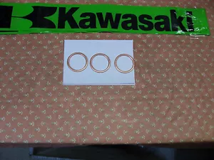 KAWASAKI H1/H2/KZ750/ZX900 EXHAUST PORT GASKET SET-# 18067-013 BUYING TOTAL 3 - Picture 1 of 2