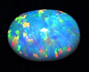 10.25 Ct Natural Ethiopian Fire Opal Certified Play of Color Untreated Gemstone - Picture 1 of 7