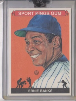2008 Sportkings Series B ERNIE BANKS Chicago Cubs HOF Sport Kings Gum #98 - Image 1 of 2