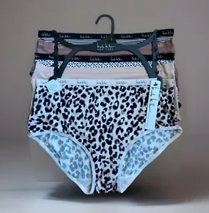 Slip intero Nicole Miller super morbido mutandine 5 pezzi poliestere taglia L NUOVO - Foto 1 di 3
