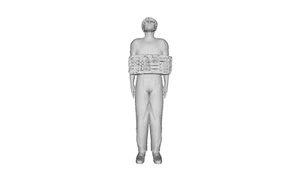 Printle S Homme 097--Hostage Kidnapped Blindfolded Figure for Diorama Train Sets - Picture 1 of 11