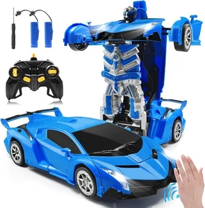 Transformer Auto Rennauto Roboter mit Fernbedienung Motor Wagen Spielzeug Kinder - Bild 1 von 9