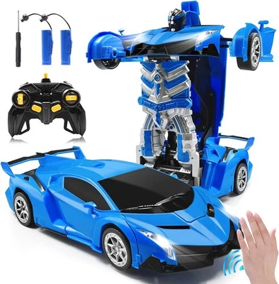 Transformer Auto Rennauto Roboter mit Fernbedienung Motor Wagen Spielzeug Kinder - Bild 1 von 4